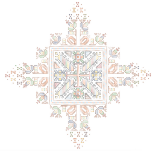 Large Svaz Tablecloth Pattern